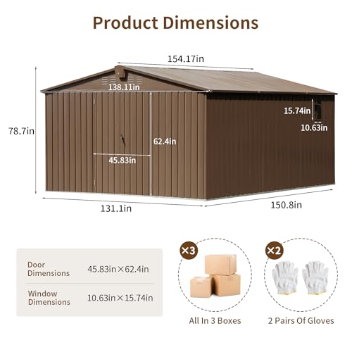 NicBex 6×5 Resin Outdoor Storage Shed with Floor & Window– All-Weather Lockable Small Tool Shed