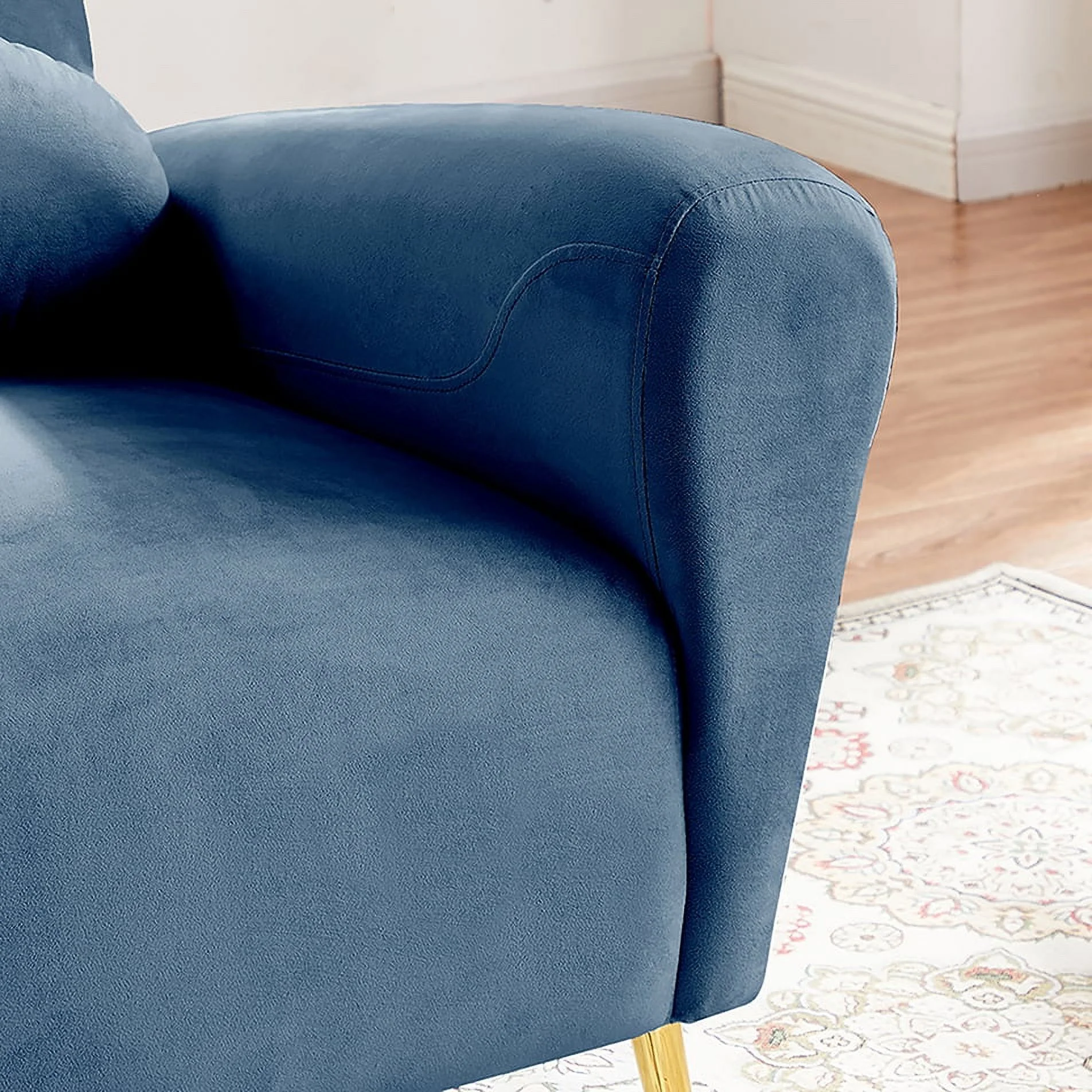 Jayseem Modern Wooden Leg Armless Living Room Chair