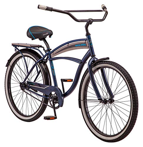 Kulana Lakona Youth and Adult Beach Cruiser Bike, Men and Women, 20-26-Inch Wheel Options, Step-Through or Step-Over Frames, Single or 7-Speed