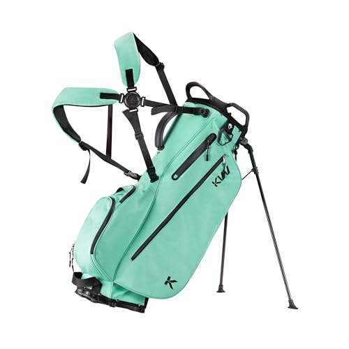 KVV Lightweight Golf Stand Bag with 7 Way Full-Length Dividers, 5 Zippered Pockets, Automatically Adjustable Dual Straps，Elegant Design