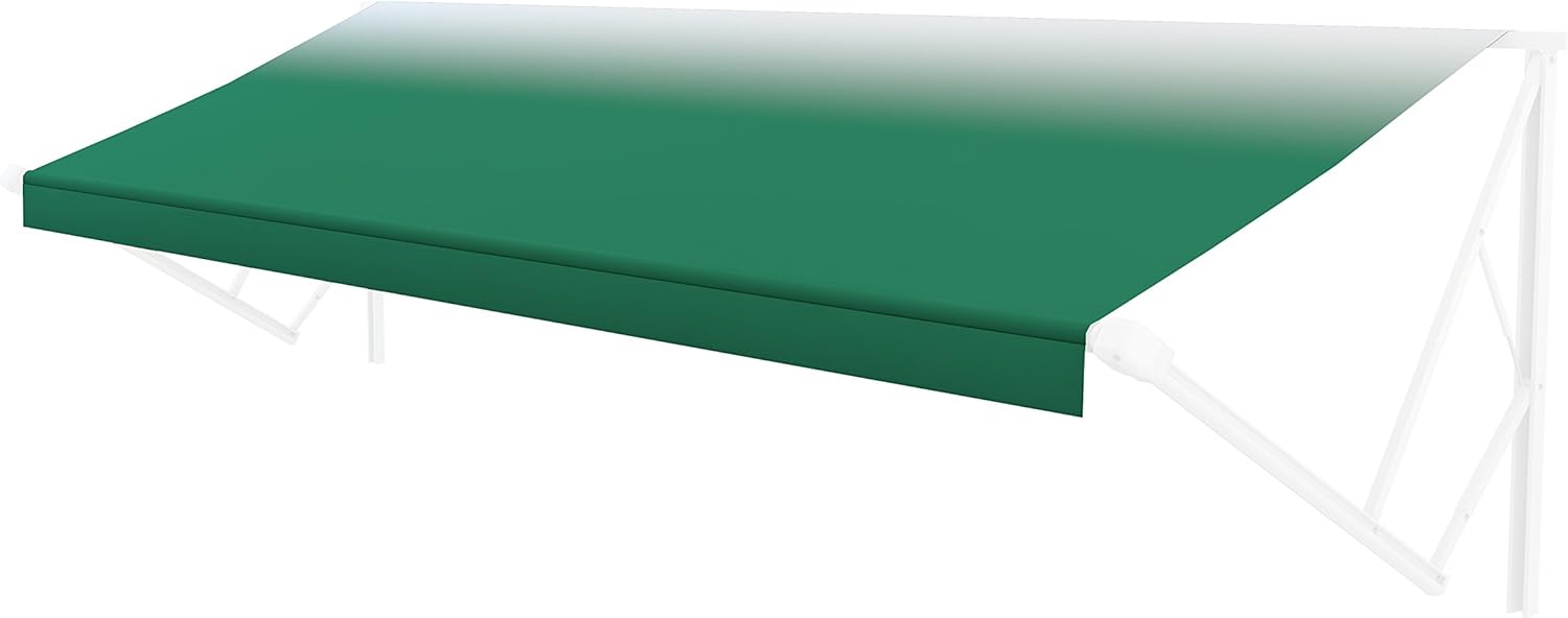 Solera Universal Fit Heavy-Duty Vinyl RV Patio Awning Replacement Fabric Black Fade 14' Awning (13'4" Fabric)