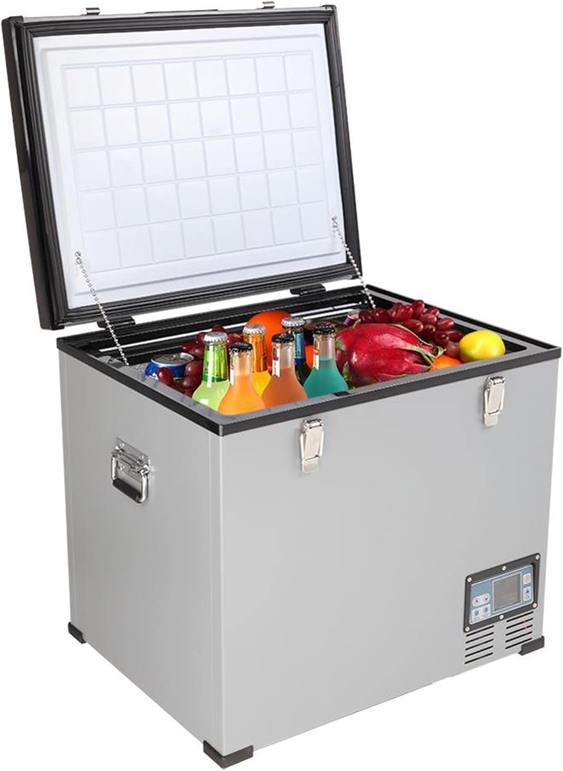 Car Refrigerator, Portable Freezer, Car Fridge for Travel, Fishing, Camping, 55 Quart(52L) -4℉~50℉ RV Electric Compressor Cooler