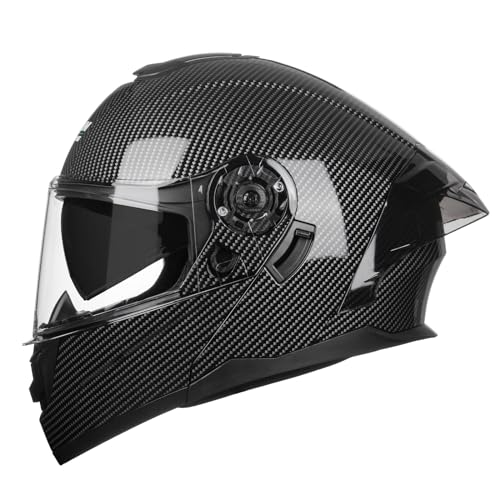 Modular Motorcycle Helmet with Flip-Up Design, DOT Approve with Extra Clear Visor, Full Face Motorcycle Helmets