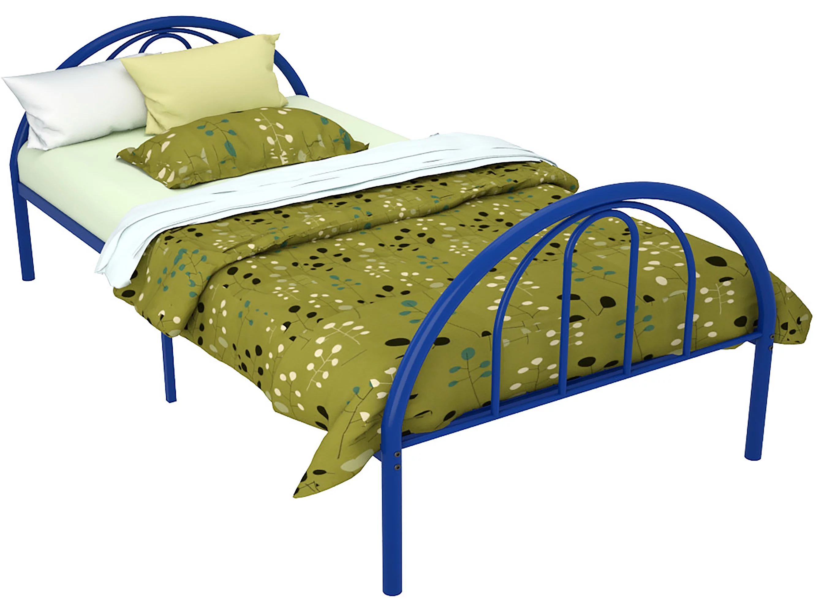 BK Furniture Brooklyn Classic Metal Bed, Twin, Pink