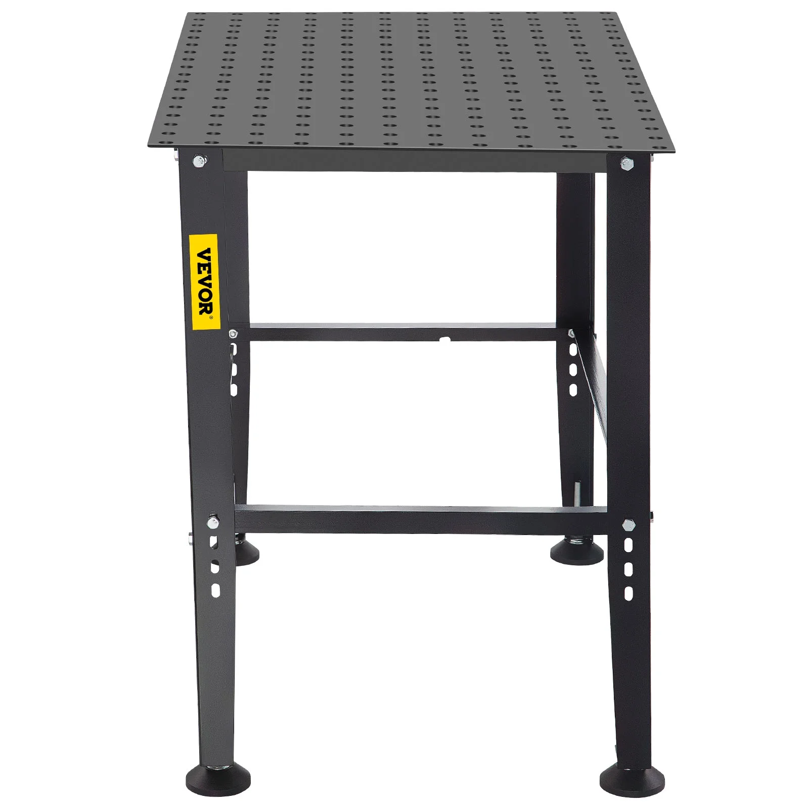 VEVORbrand Welding Table, 36 x 24 Adjustable Workbench, 0.12 Thick Industrial Workbench, 600lb Load Capacity Metal Workbench