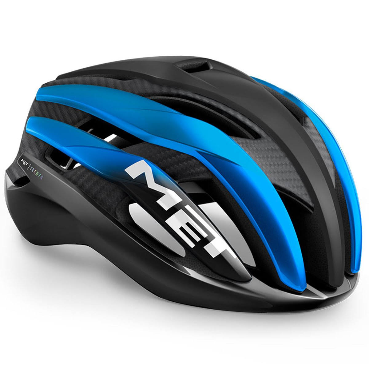 Met Trenta 3K Carbon Helmet 2021 Black/Blue L
