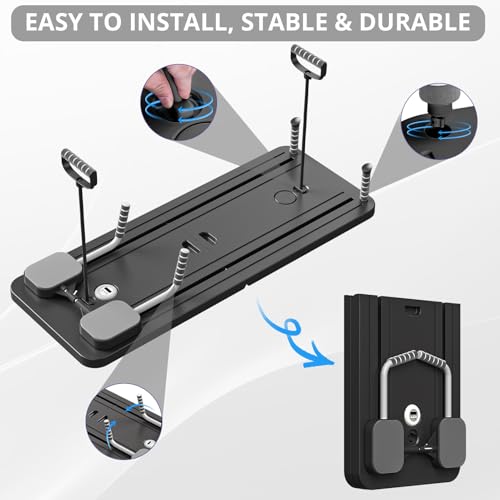 JANUA Pilates Board - Pilates Reformer Set, Multi-Purpose Foldable Pilates Reformer Board for Home, 5 in 1 Pilates Sliding Board