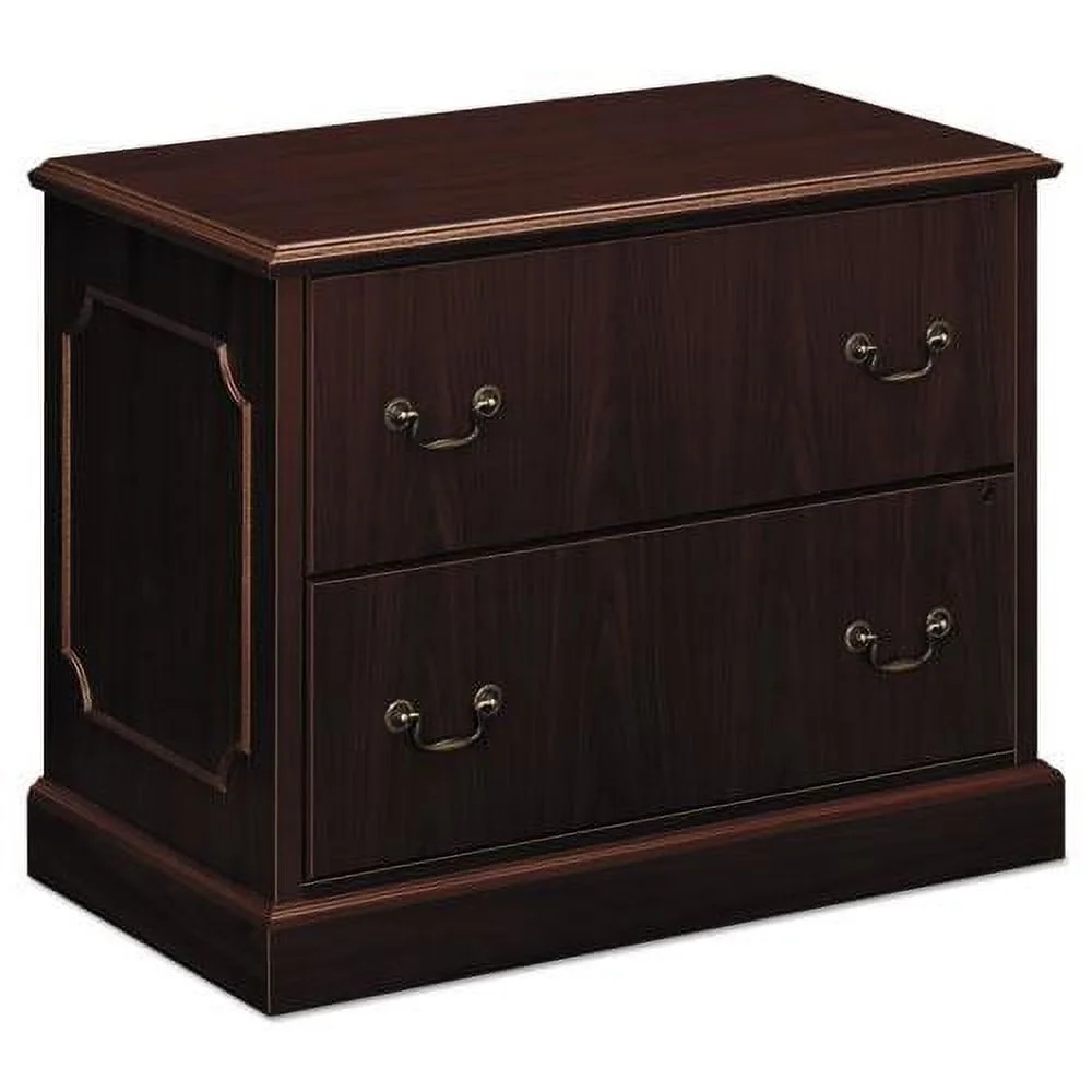 HON 2 Drawers Lateral Filing Cabinet, Brown