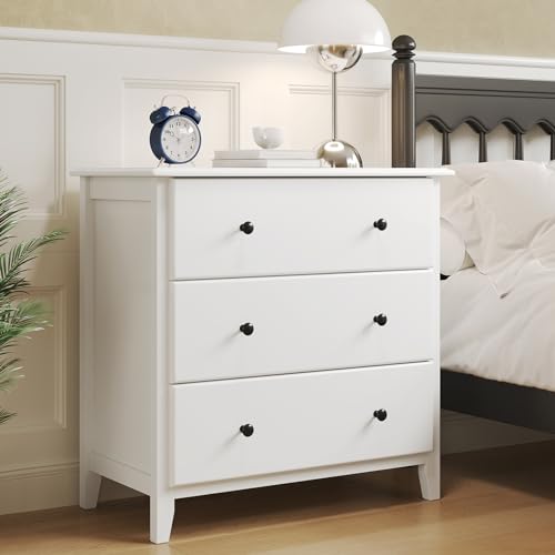Hasuit White Dresser for Bedroom, 55.3'' Long Dresser Chest of Drawers, Large Capacity 6 Drawer Double Dresser