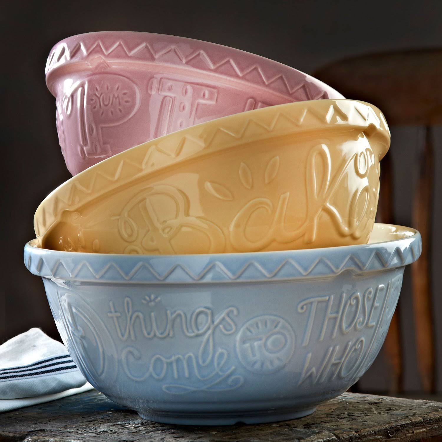 Mason Cash Bake Me Happy Mixing Bowl, 2.7L