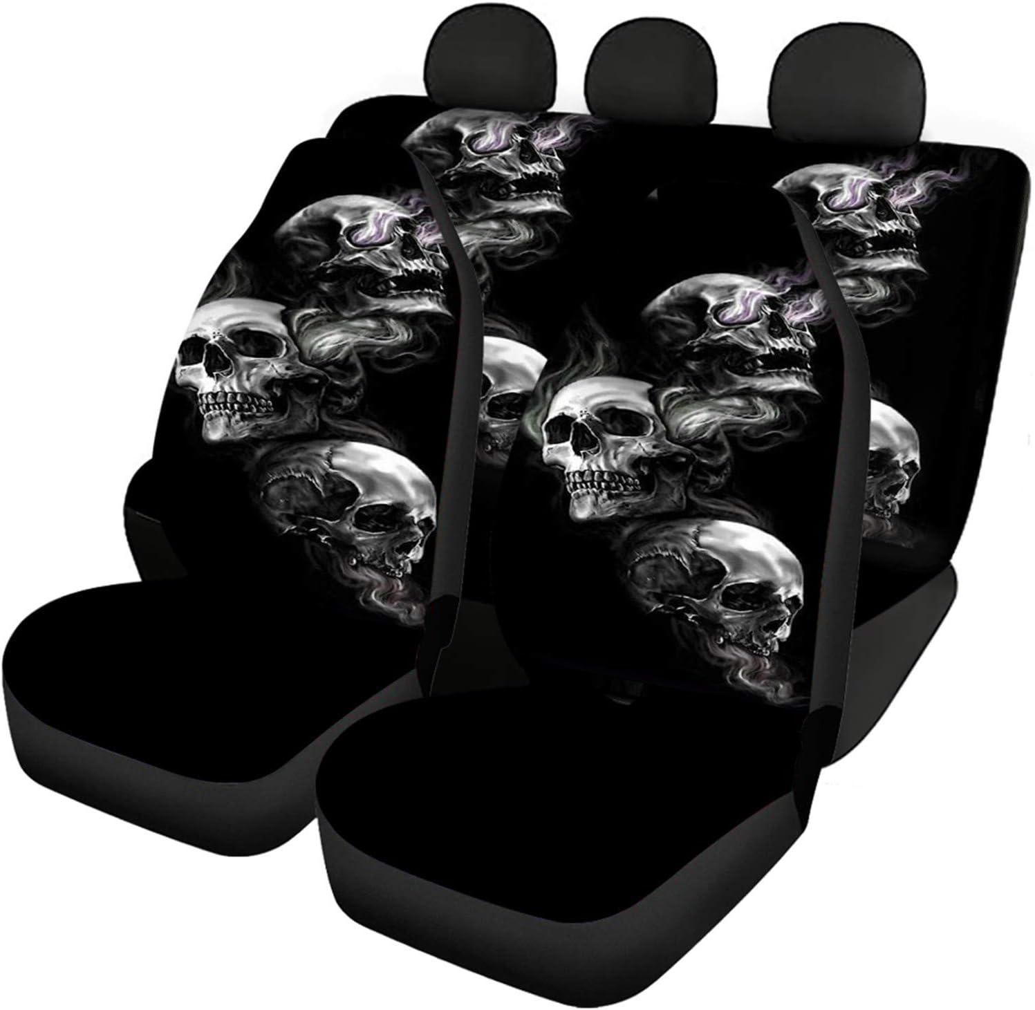SEANATIVE Stretchy Car Seat Cover Camo Forest Deer Universal Car Interior Seat Cover Machine Washable Anti-Slip Front and Rear Bench Back Seat Cover