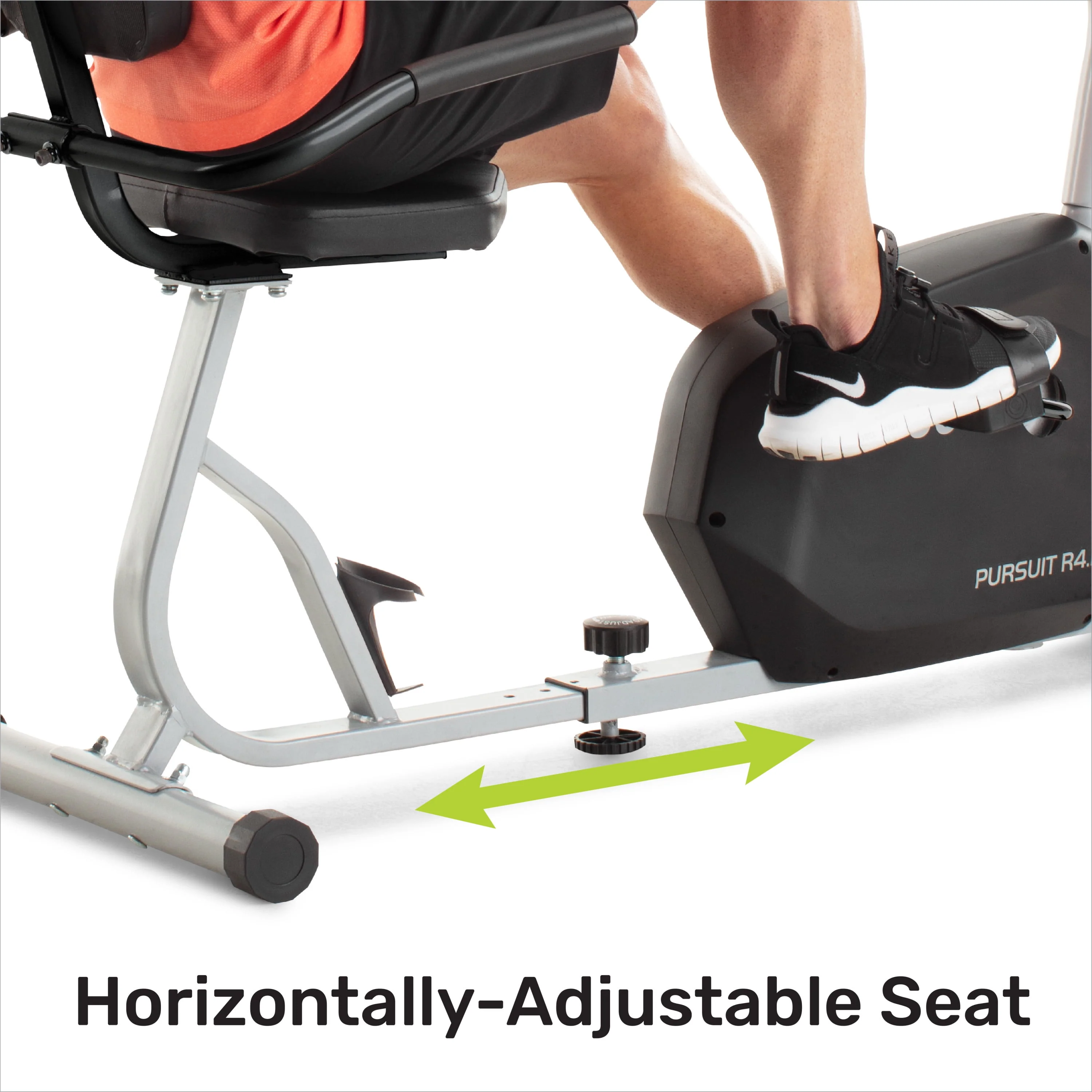 Weslo Pursuit R 4.1 Recumbent Exercise Bike with Inertia-Enhanced Flywheel