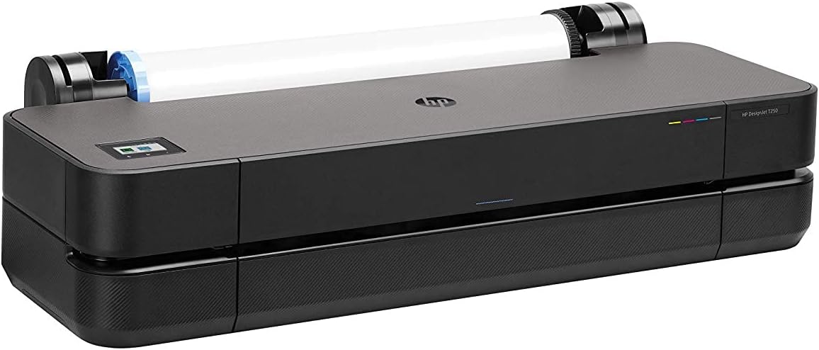 Hewlett Packard DesignJet T250 Large Format Compact Wireless Plotter Printer - 24