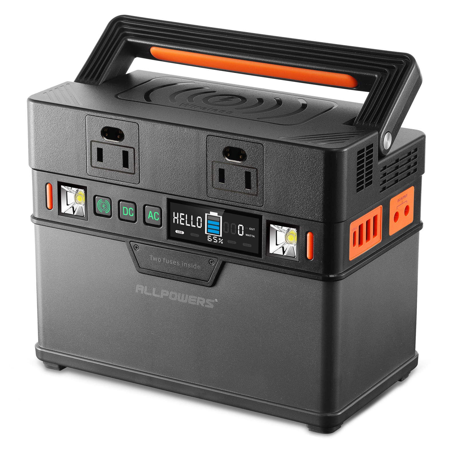 ALLPOWERS S300 Portable Solar Generator Kit, 300 Watt 288Wh Power Station with 100W Monocrystalline Flexible Solar Panel
