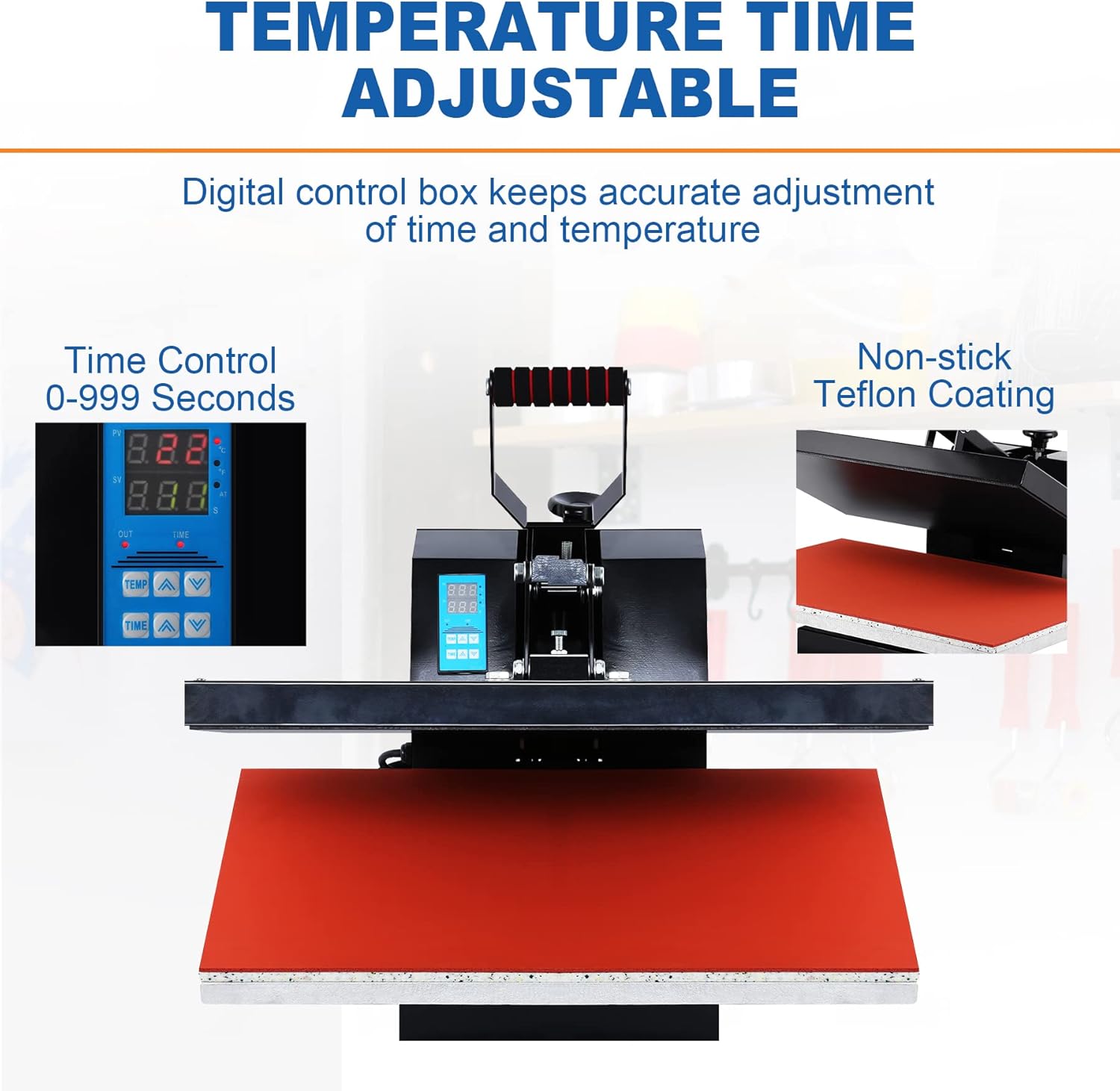 Iglobalbuy 16x24" Clamshell Heat Press Sublimation Machine, Digital Control Heat Press Transfer Printer