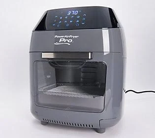 PowerXL 8-qt Air Fryer Oven Pro w/ ACCS. u0026 Recipe Booklet ,Slate