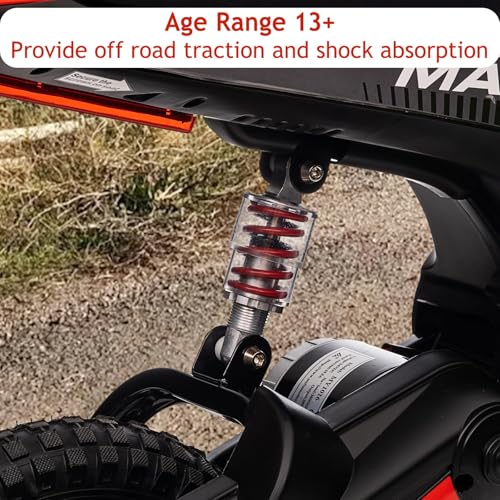 Electric Dirt Bike for Kids, 24V 350W Kids Electric Motorcycle, 3-Speed Modes & Up to 14.29 MPH, Metal Suspension Safe and Shock Proof