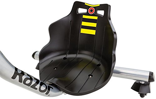 Razor Power Rider 360 9 MPH Drifting Trike Ride-On Electric Powered Tricycle, Black, Yellow