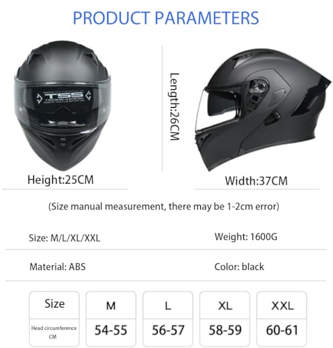 Bluetooth Motorcycle Helmet,Modular Motorcycle Helmet with Bluetooth