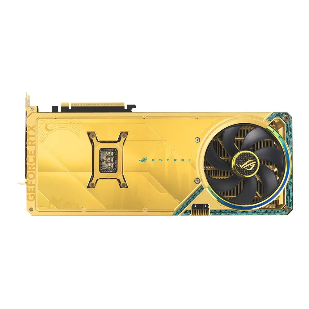 ASUS NVIDIA GeForce RTX 5080 ROG Astral Dhahab CORE Overclocked Triple Fan 16GB GDDR7 PCIe 5.0 Graphics Card