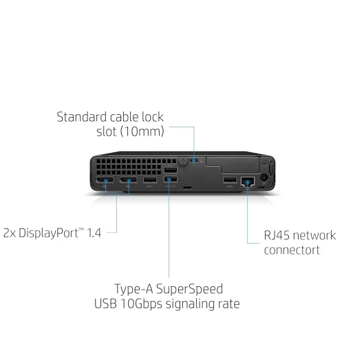 HP EliteDesk 800 G6 Business Mini PC Desktop Computer, Intel Octa-Core i7-10700 up to 4.8GHz, 32GB DDR4 RAM, 1TB PCIe SSD, 802.11AC WiFi, Bluetooth