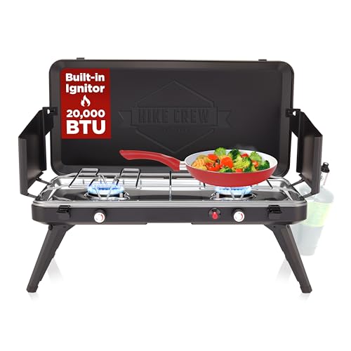 Hike Crew 2-in-1 Gas Camping Stove and Griddle | 20