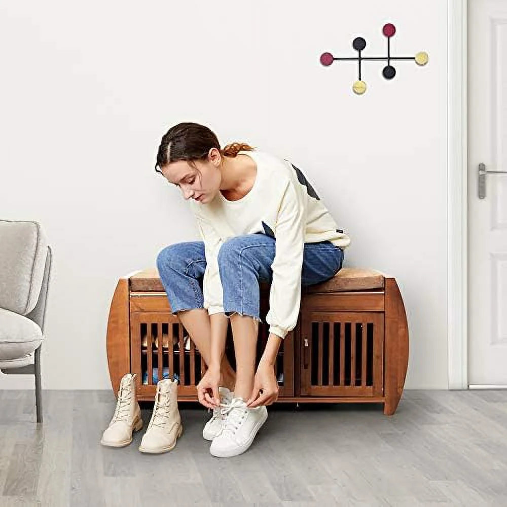 KBANZIBIU Shoe  Bench &amp; Bamboo Shoe Bench &amp; Shoe Rack Cabinet  Benches  Entryway  Organizer for Style &amp