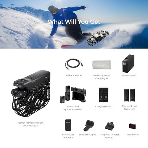 X1 PROMAX 8K Action Flying Camera, Foldable Drone with Camera with 42 KM/H Follow Speed, 10+ Fully Automatic Flight Modes