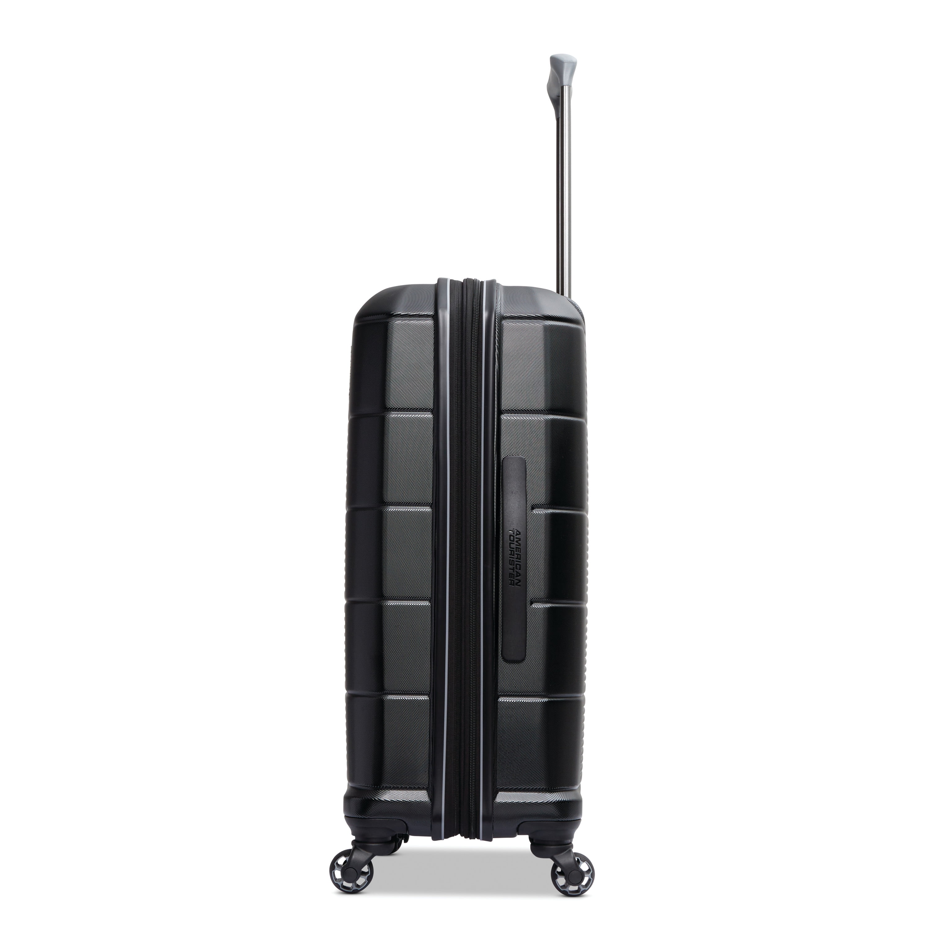 American Tourister Stratum 2.0 24" Hardside Medium Checked Spinner Luggage One Piece - Jet Black