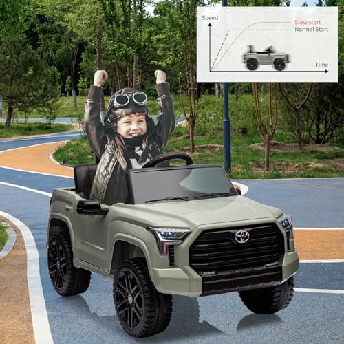 IDEALHOUSE Electric Car for Kids, 12v Ride on Truck Car, Ride-on Toys for Boys/Girls, Off-Road Kids Pickup Car with Remote Control, Spring Suspension