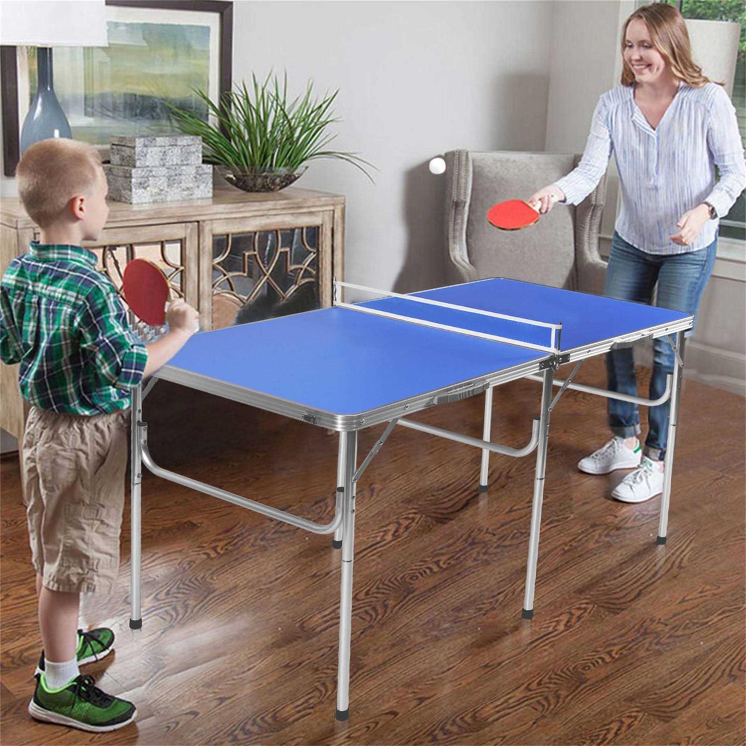 Costway 60 Portable Table Tennis Ping Pong Folding Table w/Accessories Indoor Game - Sports Supplies Online Store