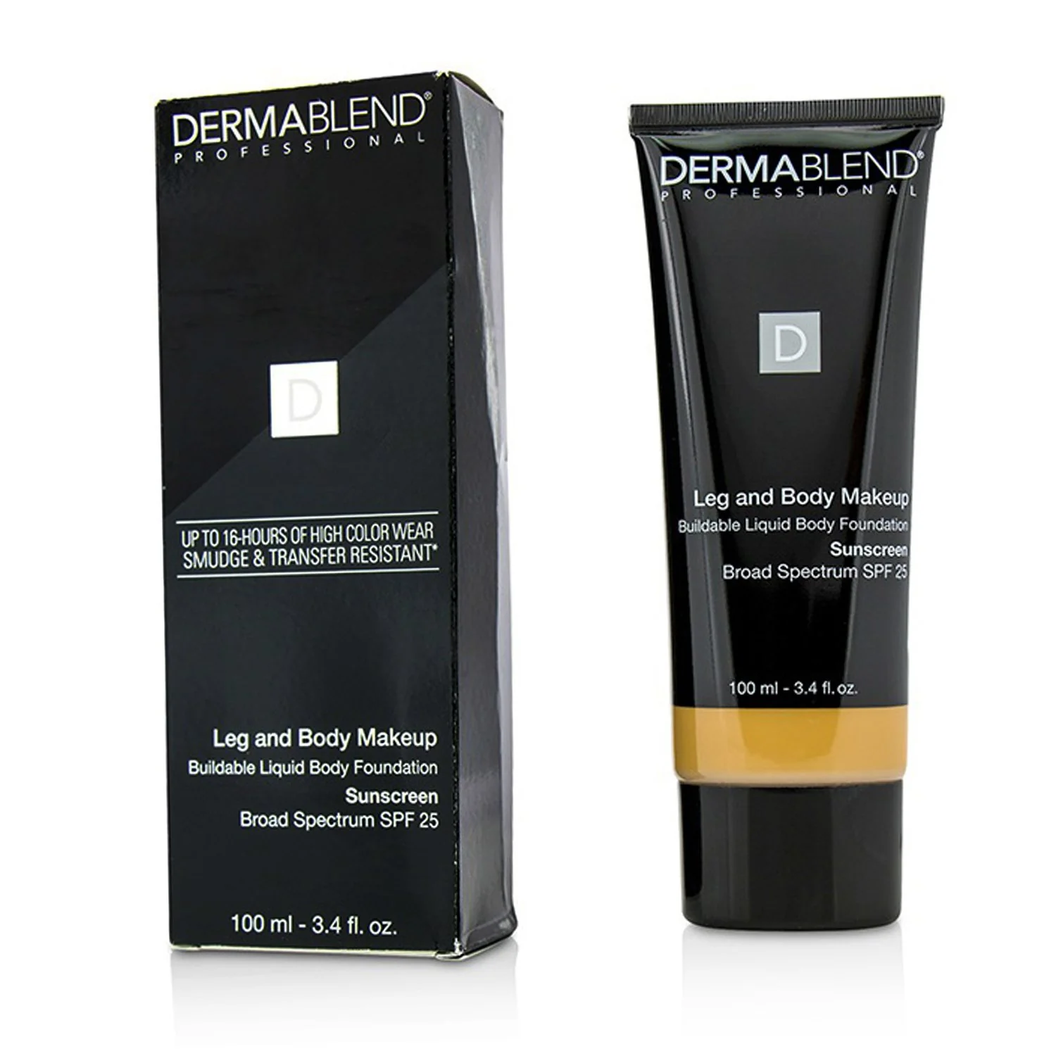 Dermablend Leg and Body Make Up Buildable Liquid Body Foundation Sunscreen Broad Spectrum SPF 25 - #Light Beige 35C 100ml/3.4oz