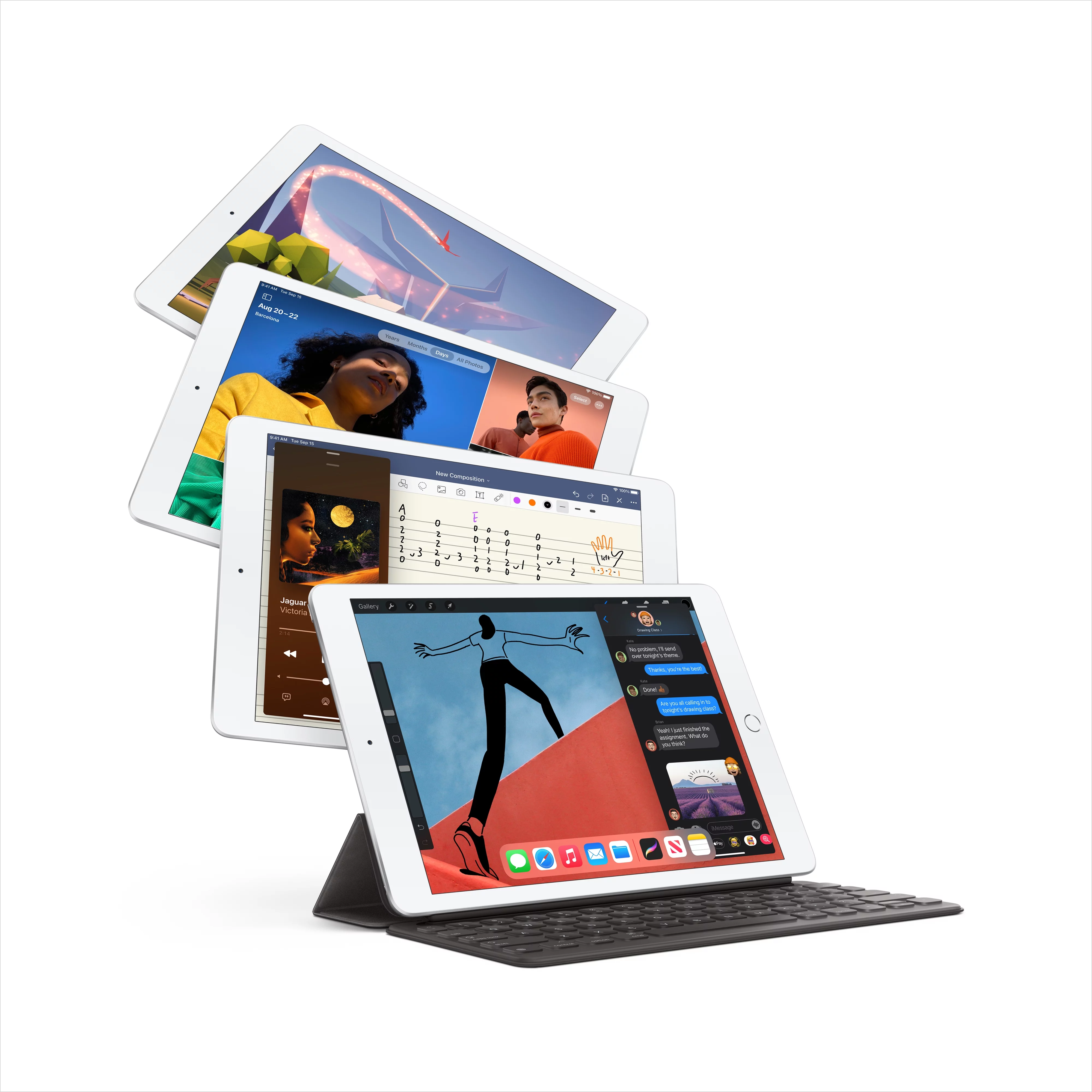 Restored 2020 Apple iPad Wi Fi 32 GB Silver (8th Generation) (Refurbished) - Curated Treasures Market