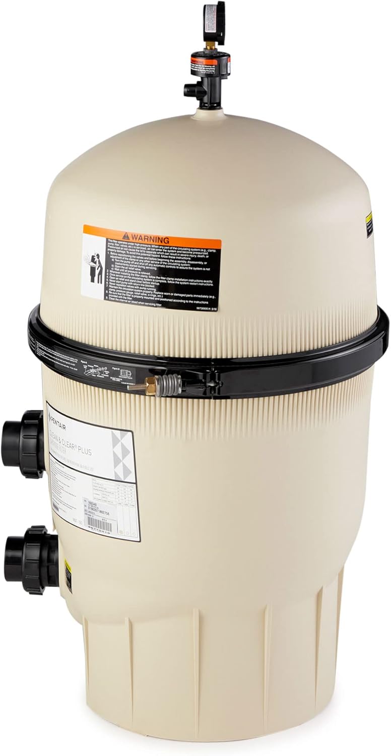 Pentair 160340 Clean and Clear Replacement 320 Square Foot 120 Gallons Per Minute In Ground Swimming Pool Filter Cartridge Assembly
