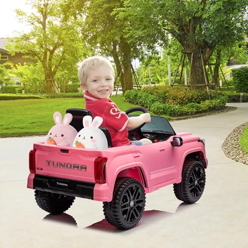 IDEALHOUSE Electric Car for Kids, 12v Ride on Truck Car, Ride-on Toys for Boys/Girls, Off-Road Kids Pickup Car with Remote Control, Spring Suspension
