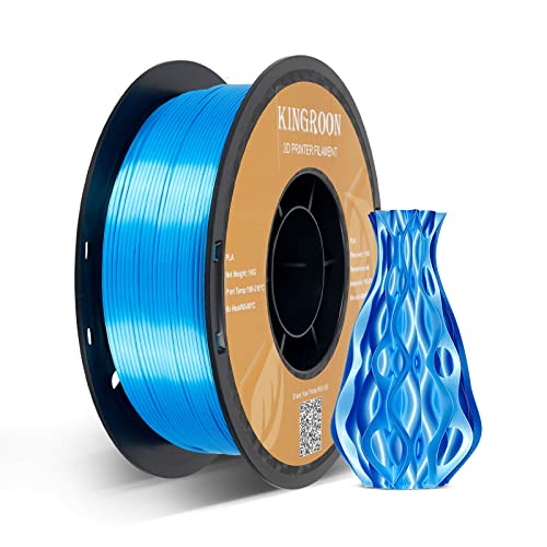 Kingroon Silk PLA Bundle 3D Printer Filament, Dimensional Accuracy +/- 0.03 mm, 10 kg Spool(22lbs)
