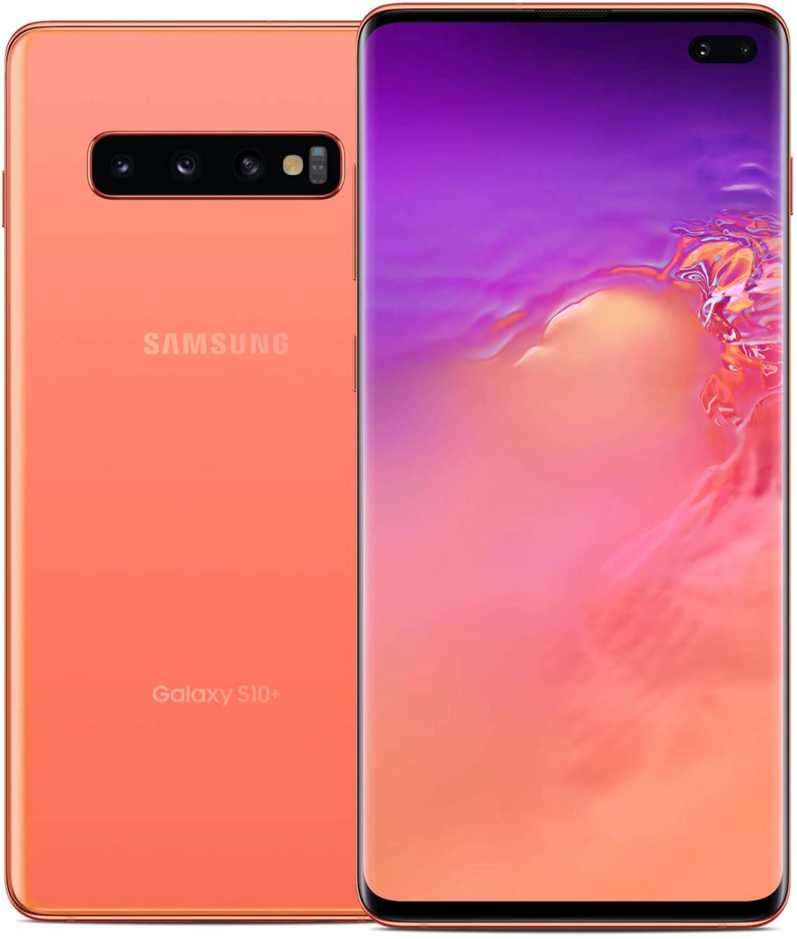 Restored SAMSUNG Galaxy S10+ G975U 128GB Unlocked GSM Phone with Triple 12MP & 12MP & 16MP Rear Camera (USA Version) - Flamingo Pink (Refurbished)
