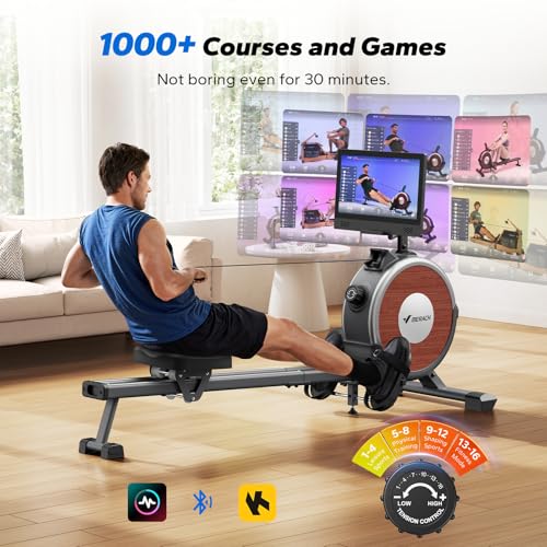 MERACH Rowing Machines for Home, Magnetic Rowing Machine with 16 Levels, Rower Machine of Quiet Resistance