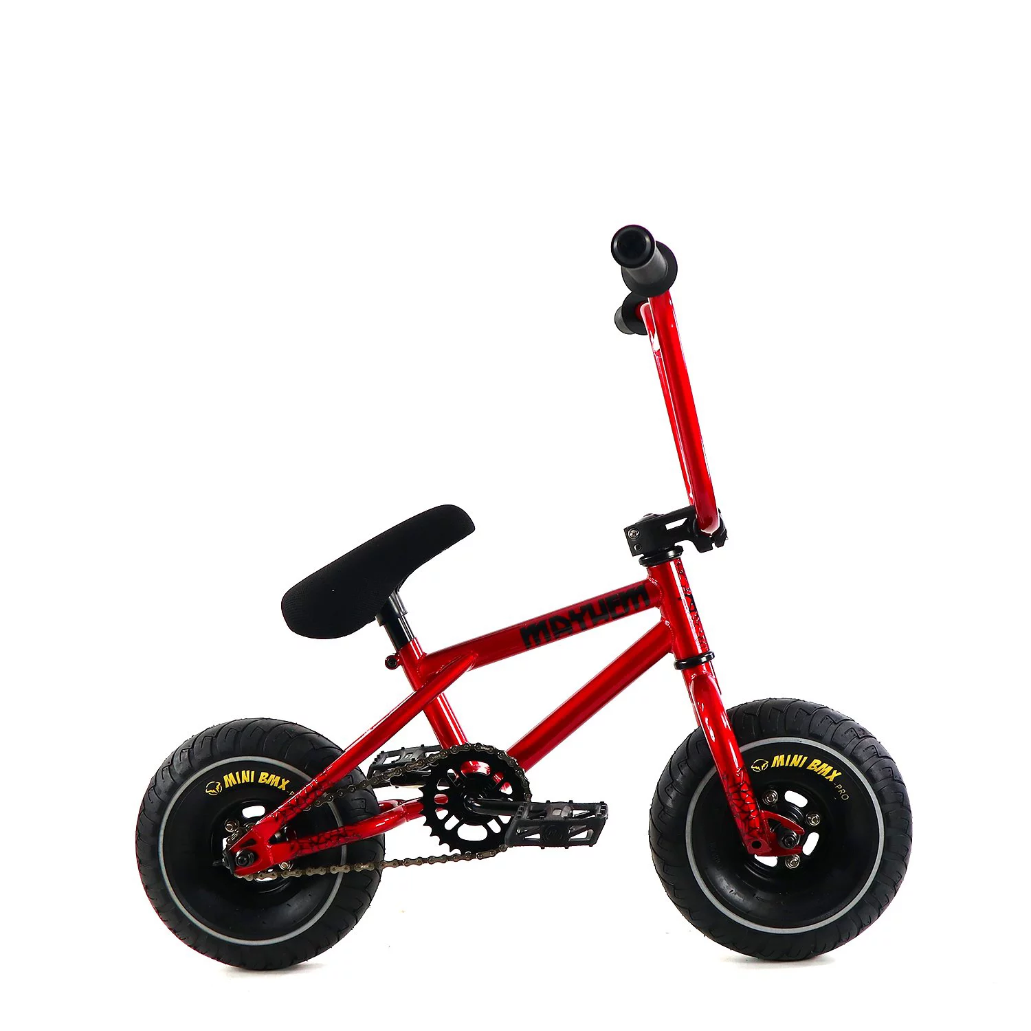 Mayhem Fat Tire Mini BMX RIOT Toxic Green 1 Piece Crank 10 Mini BMX Newest Model Trick Bike