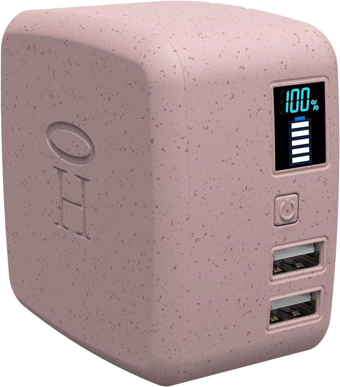 Halo Portable Phone Charger Power Cube 10,000mAh - Innovative Car Charger Power Bank with Dual USB Compatible Charging Ports