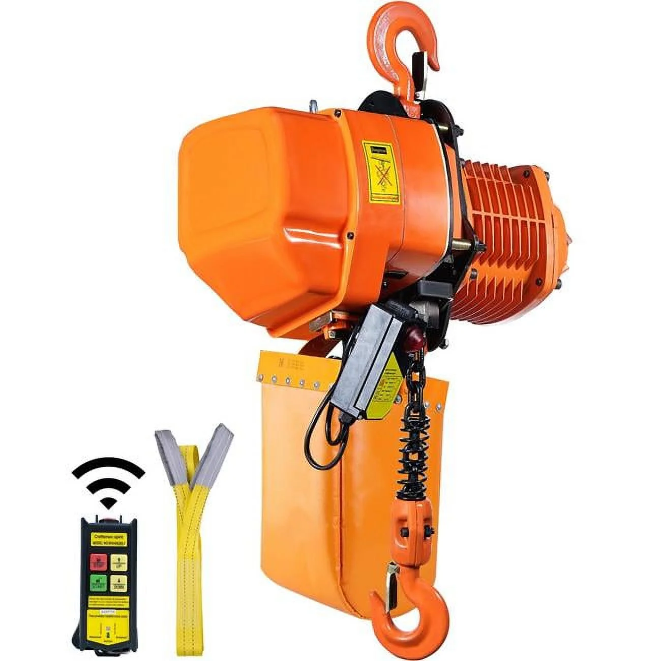 Vevor  20 ft. Electric Chain Hoist - Lifting Height 3 Phase Overhead Crane with Wireless Remote Control - 4400 lbs - Curated Treasures Market
