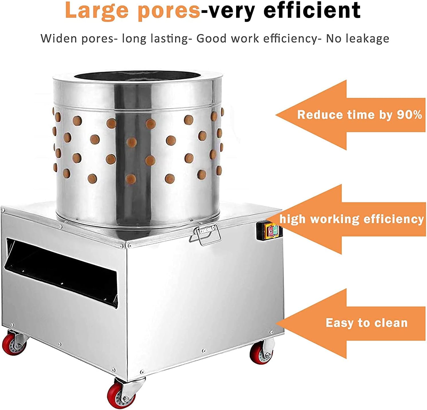 Adasea Chicken Plucker, 1500W 275R/min Chicken Plucker Machine, 20 Inch Chicken Poultry Plucker Machine