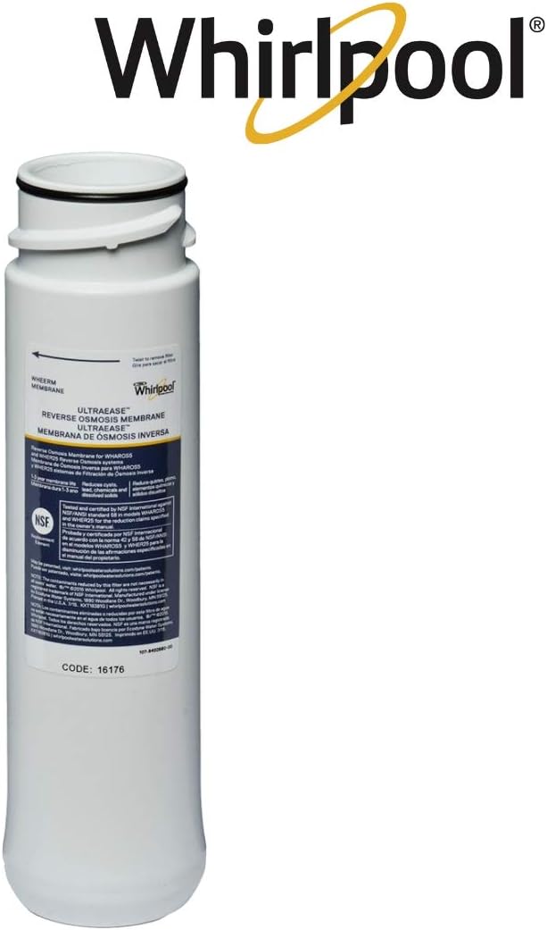 Whirlpool WHAROS5 Reverse Osmosis (RO) Water Filtration System With Chrome Faucet | Extra Long Life | Easy To Replace UltraEase Filter Cartridges