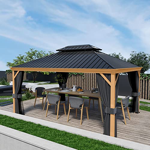 HAPPATIO 10' x 12' Hardtop Gazebo