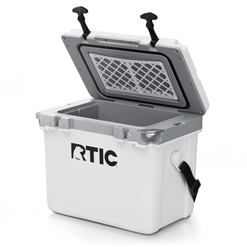 RTIC Ultra-Light 22 Quart Hard Cooler Insulated Portable Ice Chest Box for Drink, Beverage, Beach, Camping, Picnic, Fishing, Boat, Barbecue