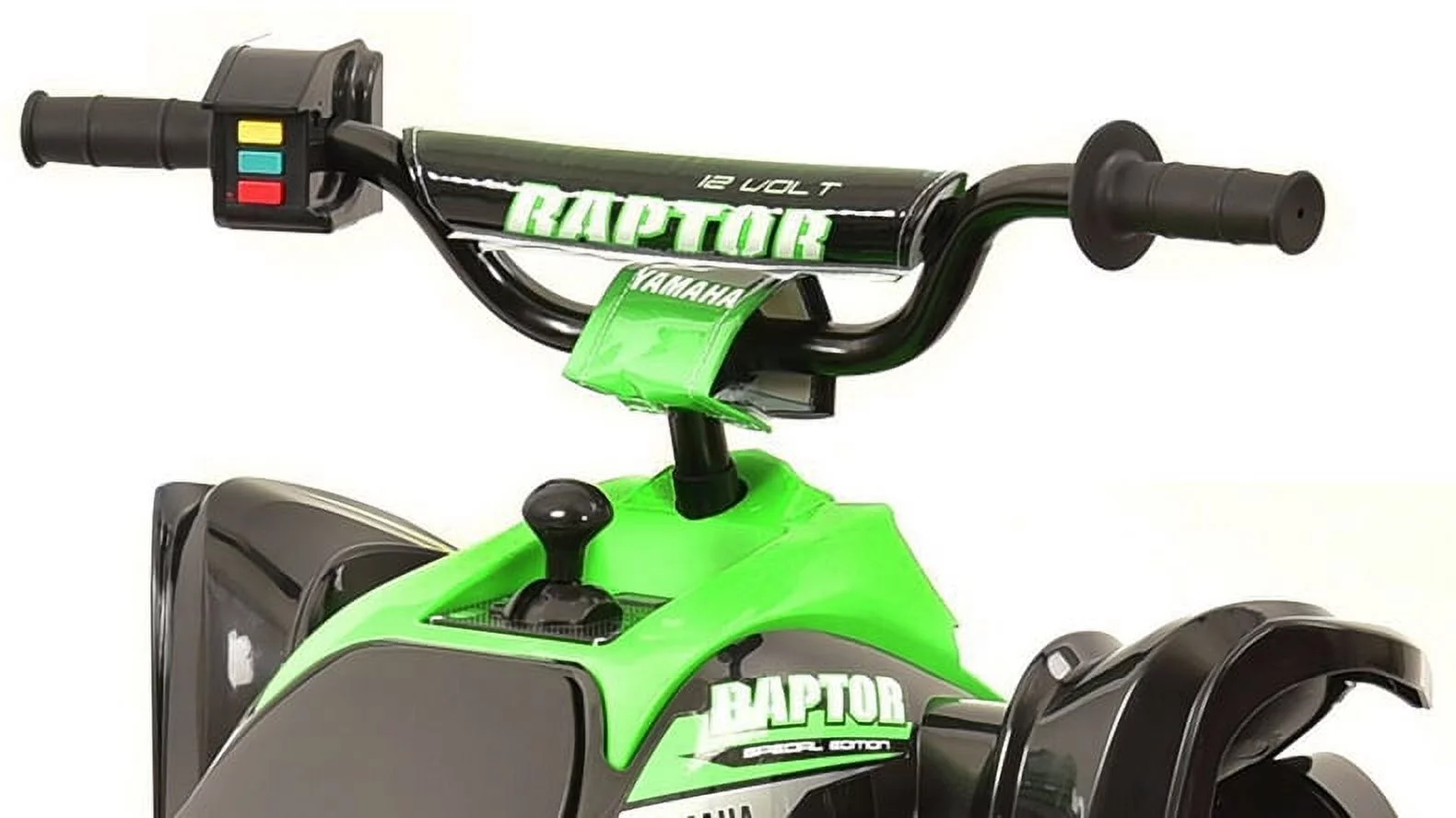 Yamaha 12V Raptor ATV Powered Ride-on, New Custom Graphic Design, for Boys & Girls, Ages 3+, up to 5 MPH