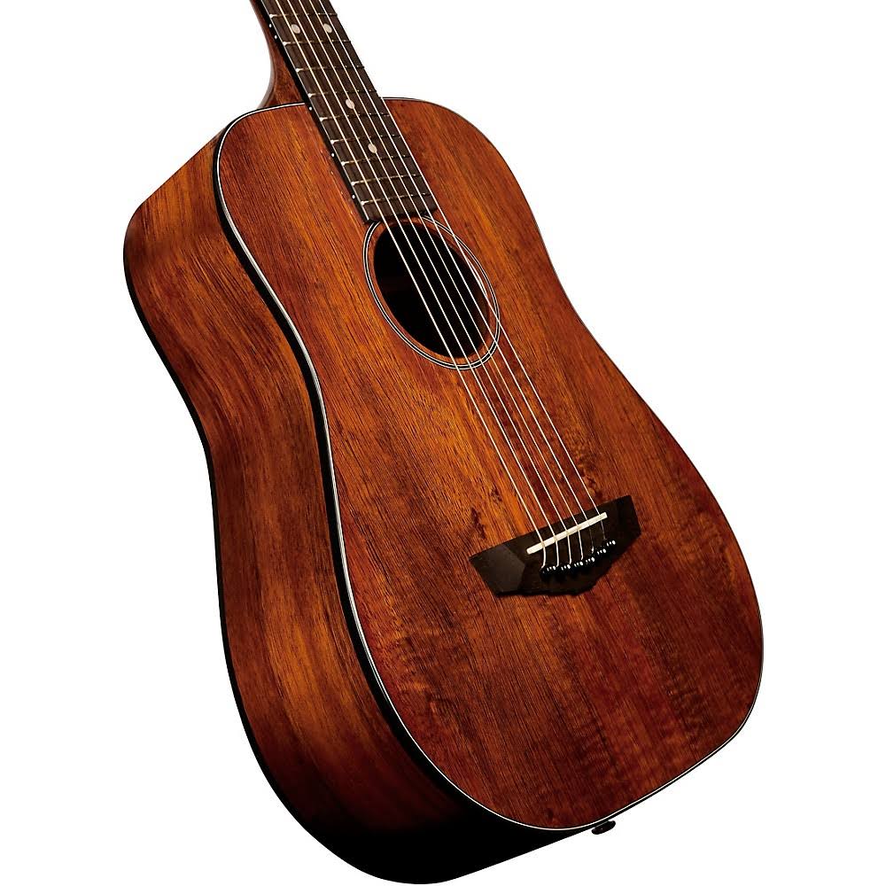 D&Angelico Premier Utica Koa Mini Acoustic Guitar Natural