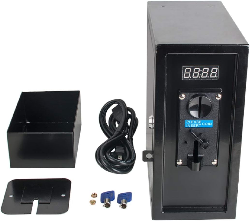 Coin Operated Timer Control Box Electronic Device Time Control Box Electronic Device Coin Selector Acceptor Timer Power Supply Box with Multi Coin