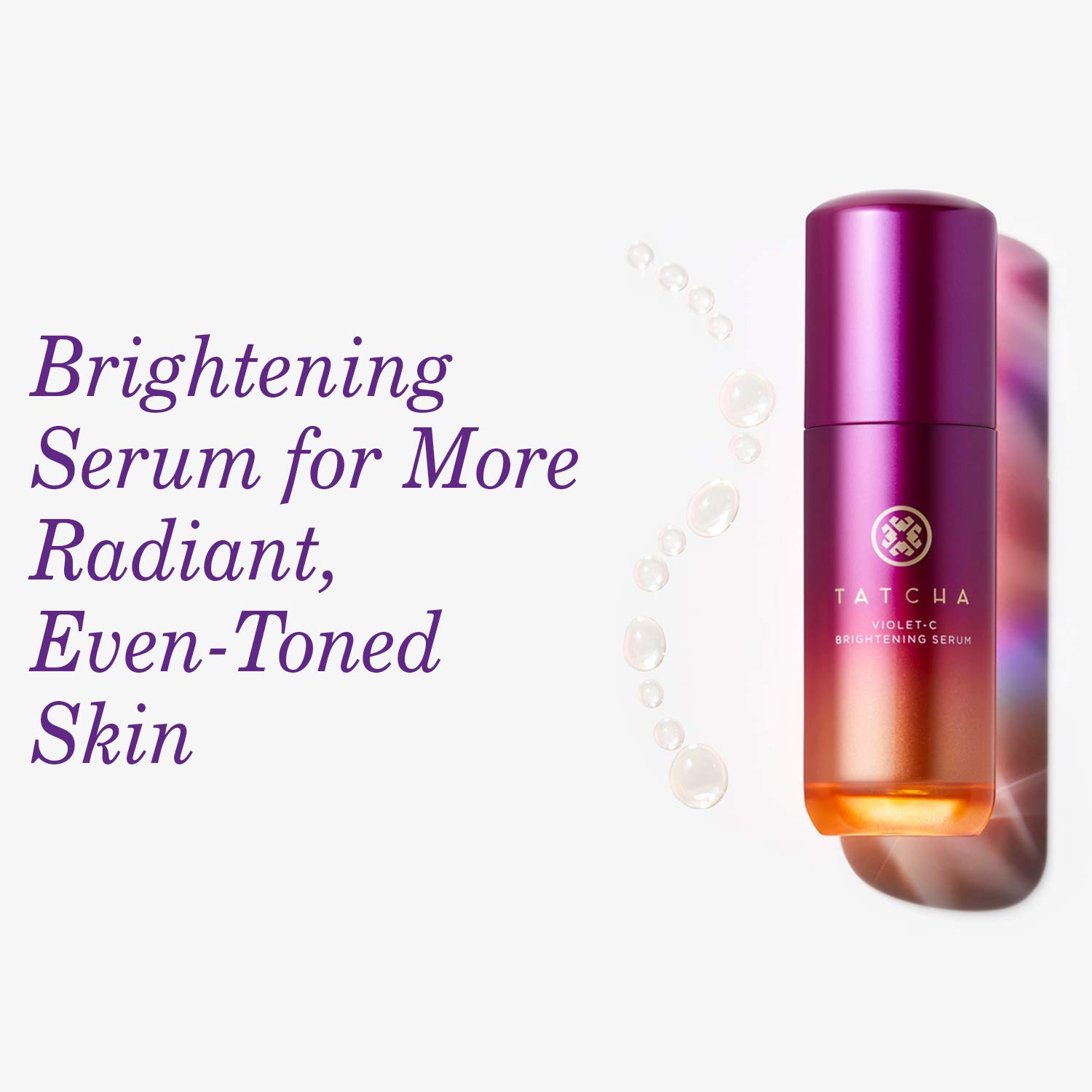 Tatcha Violet-C Brightening Serum: Skin Smoothing Serum with Vitamin C for Acne Scars and Dark Spots (30 ml | 1 oz)