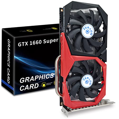 GeForce GTX 1660 Super 6GB Graphics Cards, GDRR6 192Bit PCIE 3.0X16 Computer Gaming Gpu